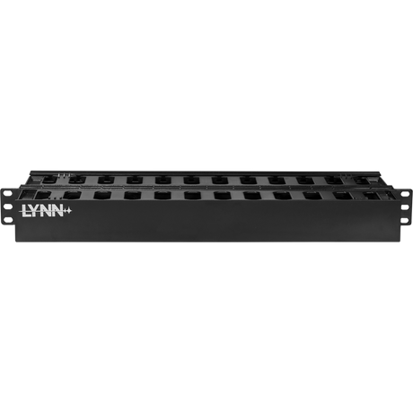 1U Double-sided Horizontal Cable Manager with Pass-Through
