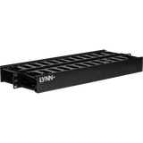 1U Double-sided Horizontal Cable Manager with Pass-Through
