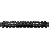 1U Double-sided Horizontal Cable Manager with Pass-Through
