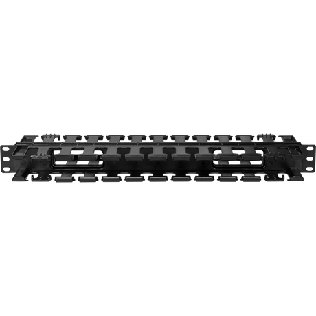1U Double-sided Horizontal Cable Manager with Pass-Through