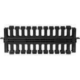 1U Double-sided Horizontal Cable Manager with Pass-Through