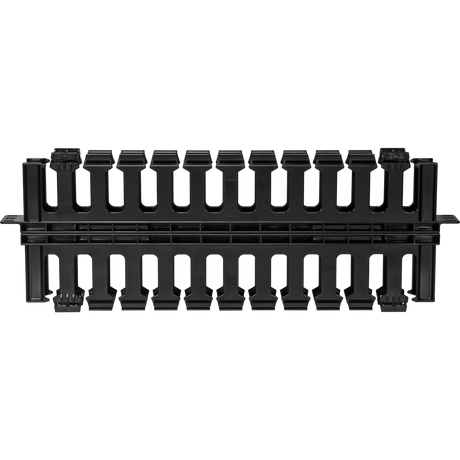 1U Double-sided Horizontal Cable Manager with Pass-Through