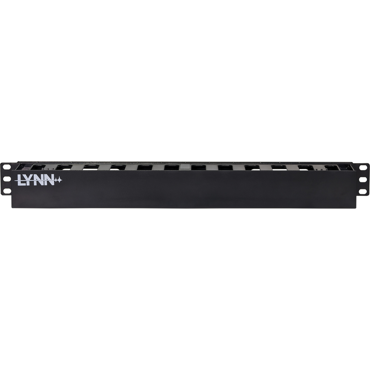 1U Horizontal Cable Manager with Pass-Through