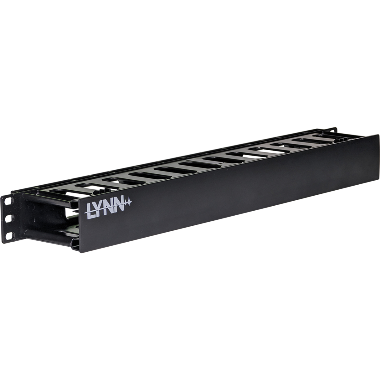 1U Horizontal Cable Manager with Pass-Through