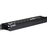 1U Horizontal Cable Manager with Pass-Through