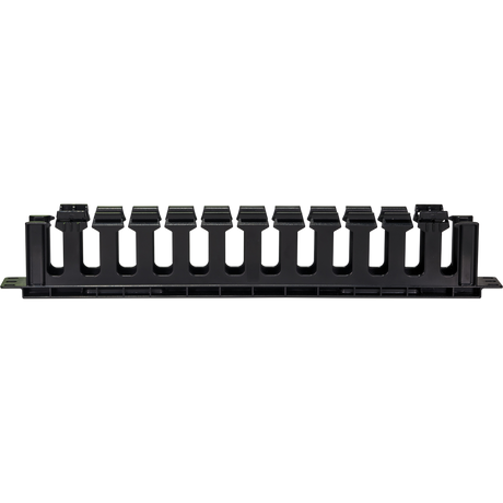 1U Horizontal Cable Manager with Pass-Through