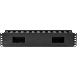 2U Horizontal Cable Manager with Pass-Through