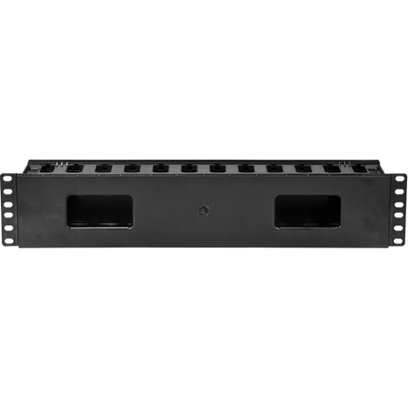 2U Horizontal Cable Manager with Pass-Through