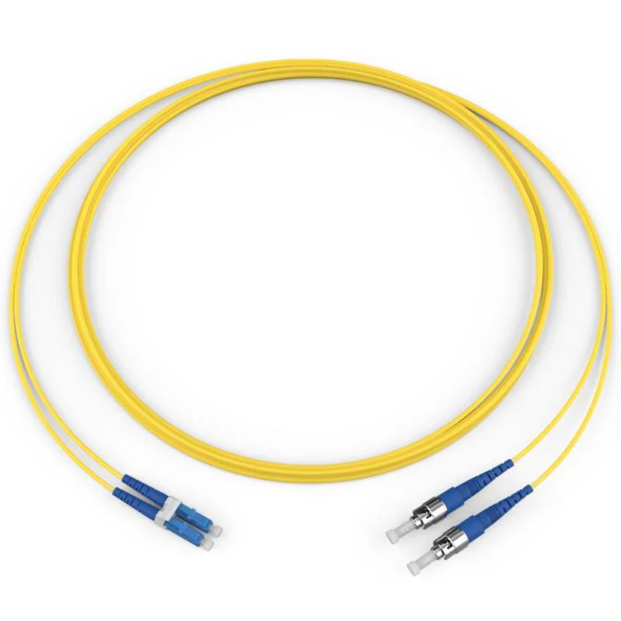 Corning GOLD OS2 Duplex Fiber Patch Cables, LC/UPC - ST/UPC