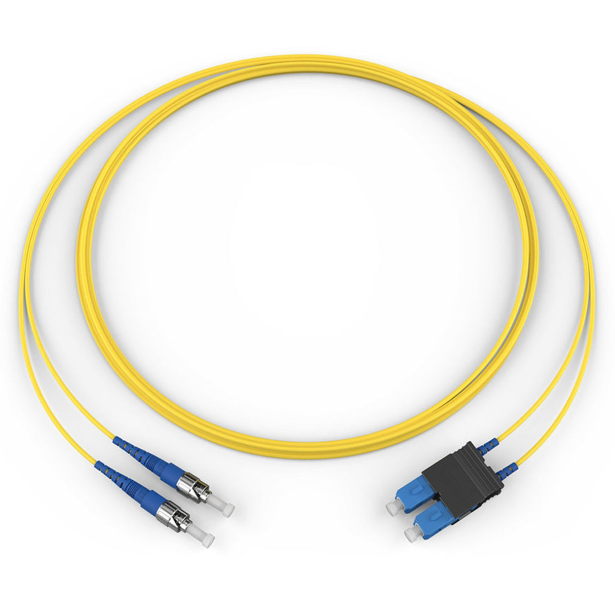 Corning GOLD OS2 Duplex Fiber Patch Cables, SC/UPC - ST/UPC