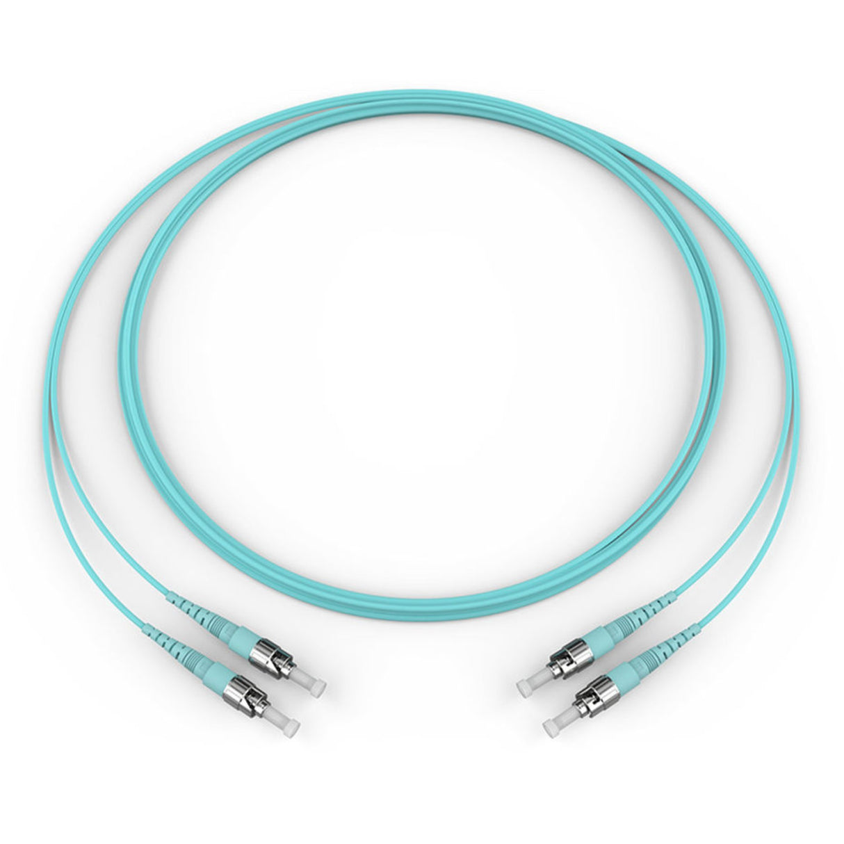 Corning GOLD OM3 Duplex Fiber Patch Cables, ST - ST