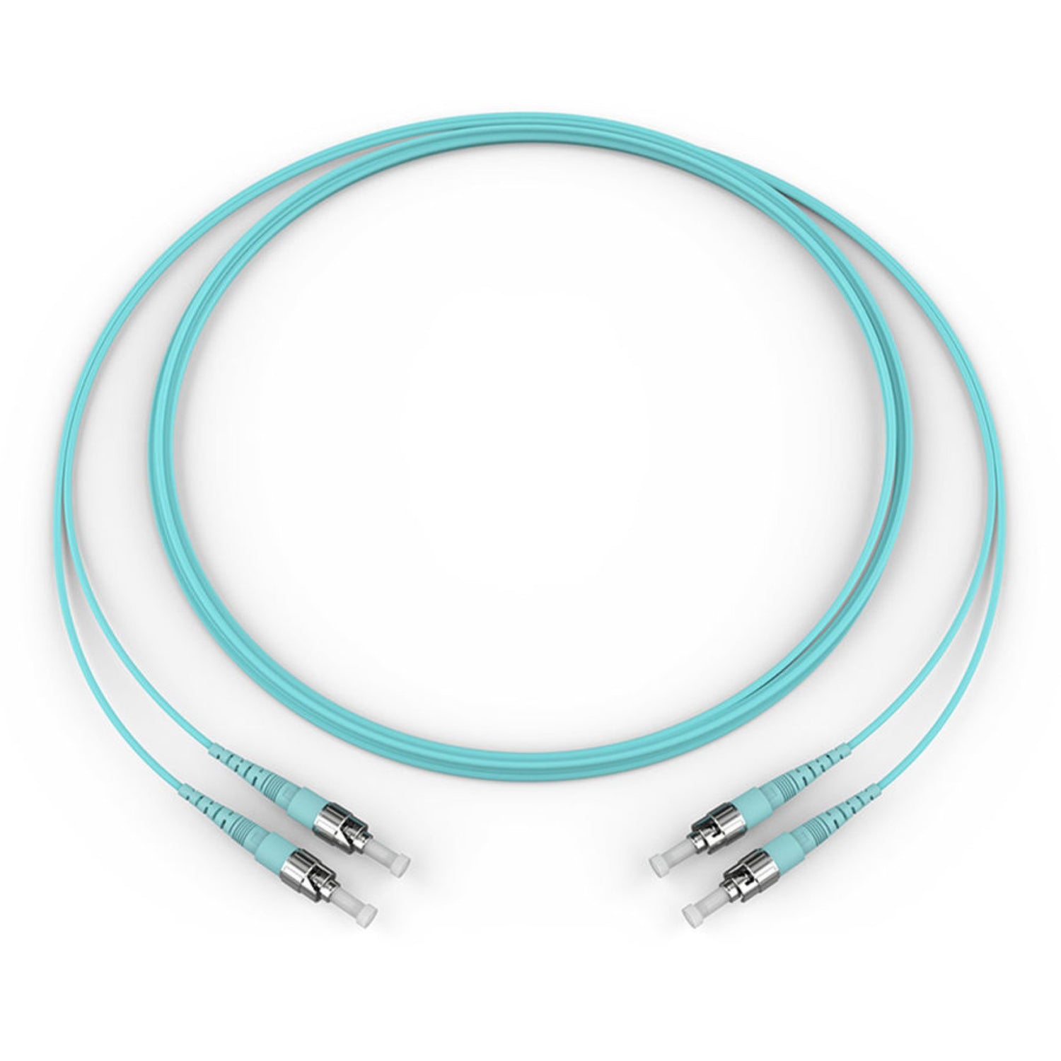 Corning GOLD OM3 Duplex Fiber Patch Cables, ST - ST
