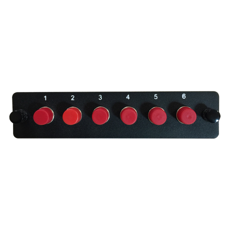 LGX Fiber Adapter Panel; 6 FC Simplex Adapters/Ports