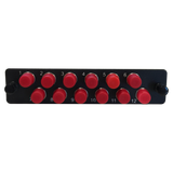 LGX Fiber Adapter Panel; 12 FC Simplex Adapters/Ports