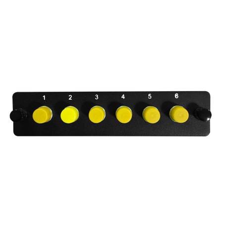 LGX Fiber Adapter Panel; 6 FC Simplex Adapters/Ports