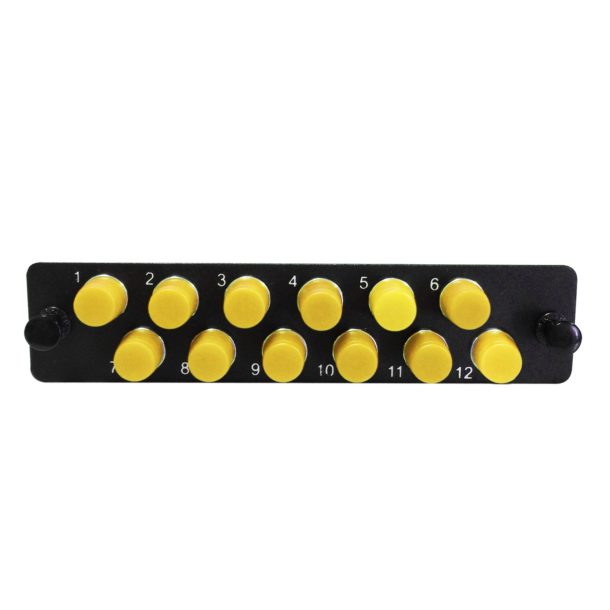 LGX Fiber Adapter Panel; 12 FC Simplex Adapters/Ports