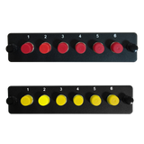 LGX Fiber Adapter Panel; 6 FC Simplex Adapters/Ports