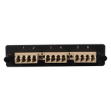 LGX Fiber Adapter Panel; 3 LC Quad Adapters/Ports