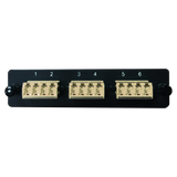LGX Fiber Adapter Panel; 3 LC Quad Adapters/Ports with Shutters