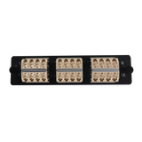 LGX Fiber Adapter Panel; 6 LC Quad Adapters/Ports with Shutters