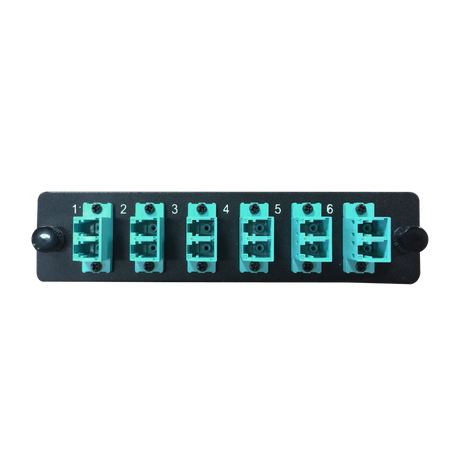 LGX Fiber Adapter Panel; 6 LC Duplex Adapters/Ports