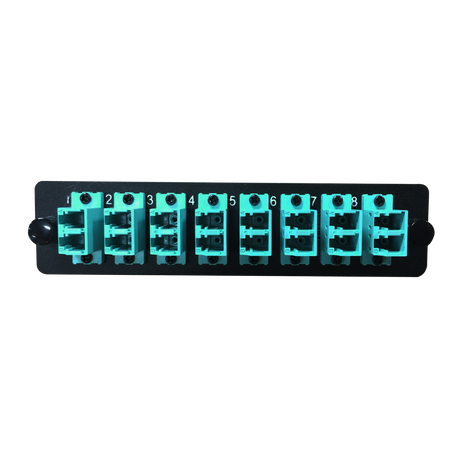 LGX Fiber Adapter Panel; 8 LC Duplex Adapters/Ports