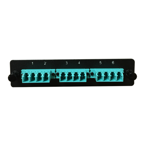 LGX Fiber Adapter Panel; 3 LC Quad Adapters/Ports