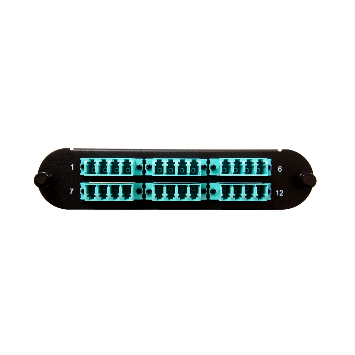 Corning CCH Compatible Fiber Adapter Panel; 6 LC Quad Adapters/Ports