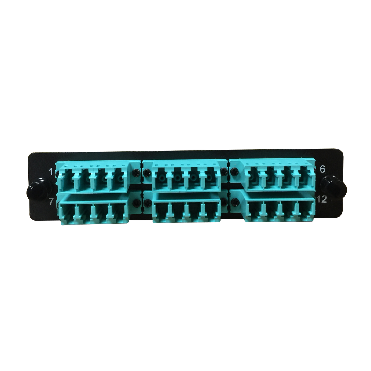 LGX Fiber Adapter Panel; 6 LC Quad Adapters/Ports