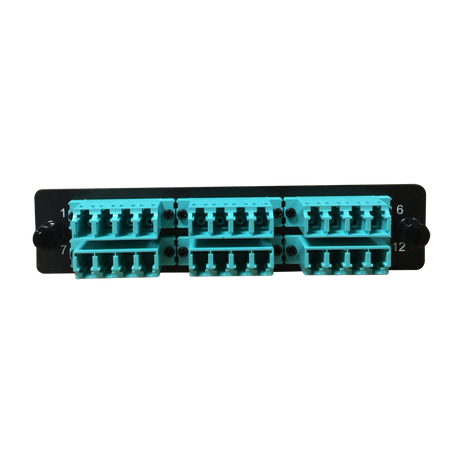 LGX Fiber Adapter Panel; 6 LC Quad Adapters/Ports