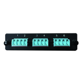 LGX Fiber Adapter Panel; 3 LC Quad Adapters/Ports with Shutters