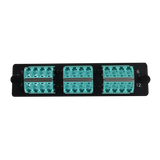 LGX Fiber Adapter Panel; 6 LC Quad Adapters/Ports with Shutters