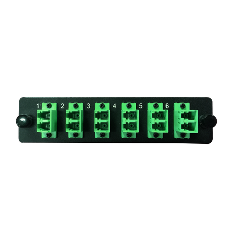 LGX Fiber Adapter Panel; 6 LC Duplex Adapters/Ports