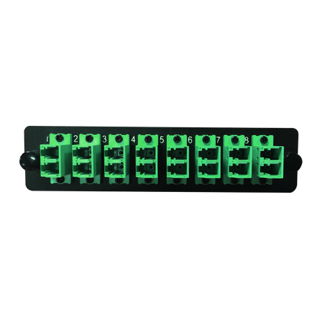 LGX Fiber Adapter Panel; 8 LC Duplex Adapters/Ports