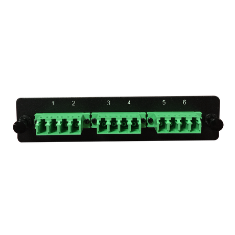 LGX Fiber Adapter Panel; 3 LC Quad Adapters/Ports