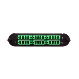 Corning CCH Compatible Fiber Adapter Panel; 6 LC Quad Adapters/Ports