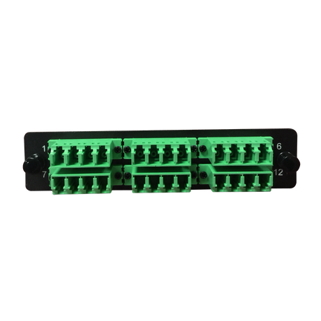 LGX Fiber Adapter Panel; 6 LC Quad Adapters/Ports
