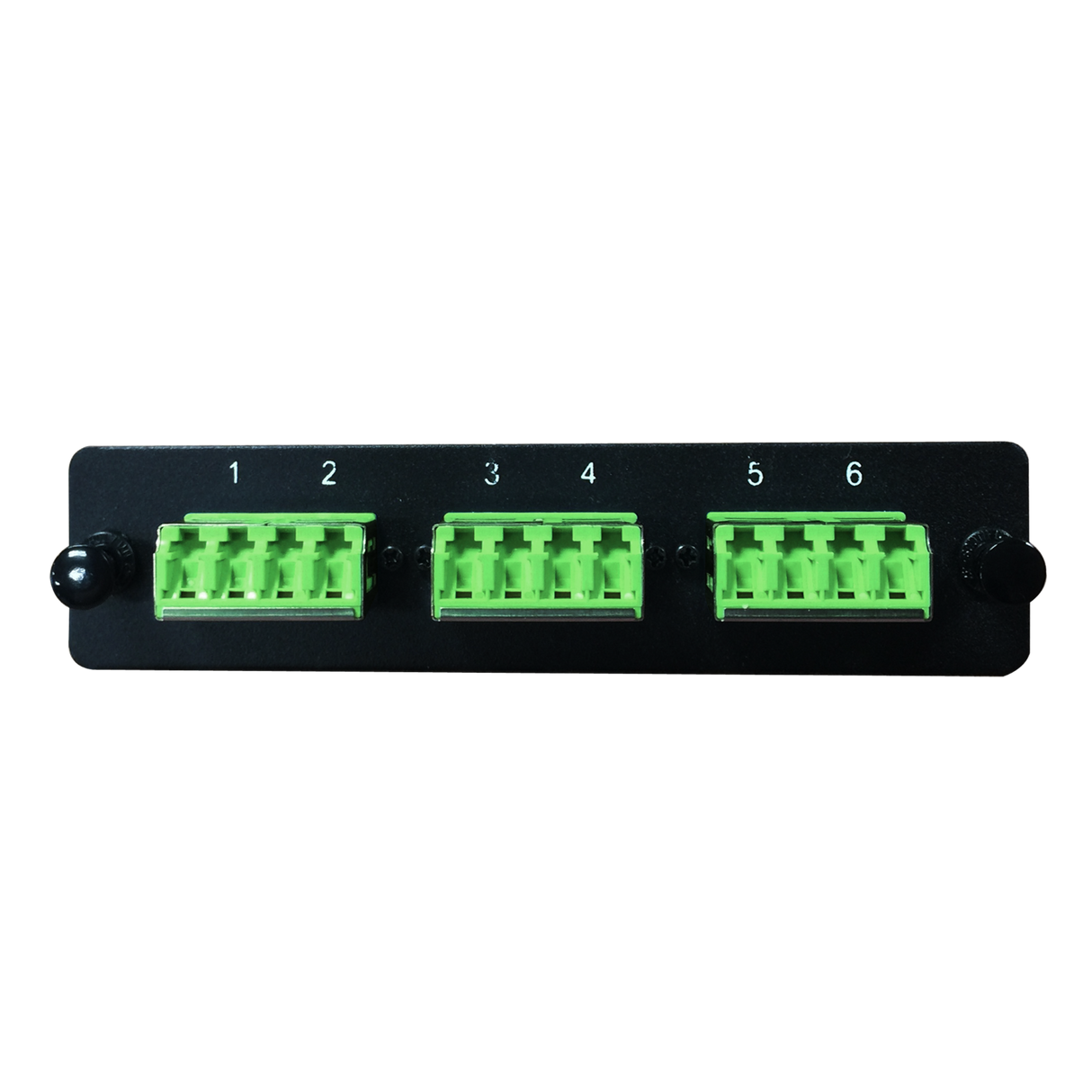LGX Fiber Adapter Panel; 3 LC Quad Adapters/Ports with Shutters