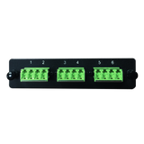 LGX Fiber Adapter Panel; 3 LC Quad Adapters/Ports with Shutters