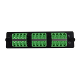 LGX Fiber Adapter Panel; 6 LC Quad Adapters/Ports with Shutters