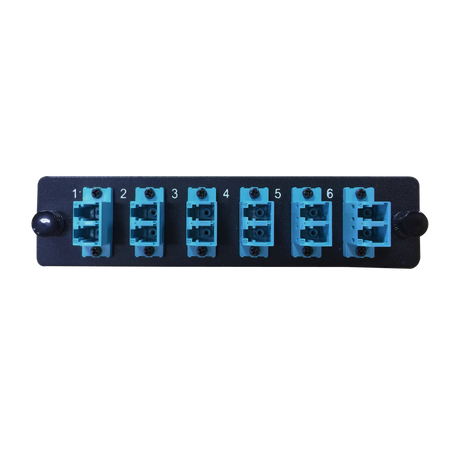 LGX Fiber Adapter Panel; 6 LC Duplex Adapters/Ports