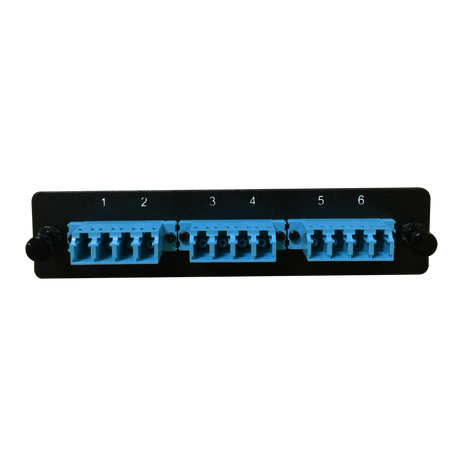 LGX Fiber Adapter Panel; 3 LC Quad Adapters/Ports