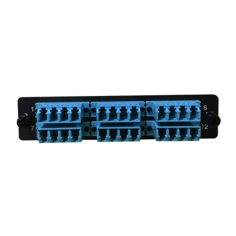 LGX Fiber Adapter Panel; 6 LC Quad Adapters/Ports