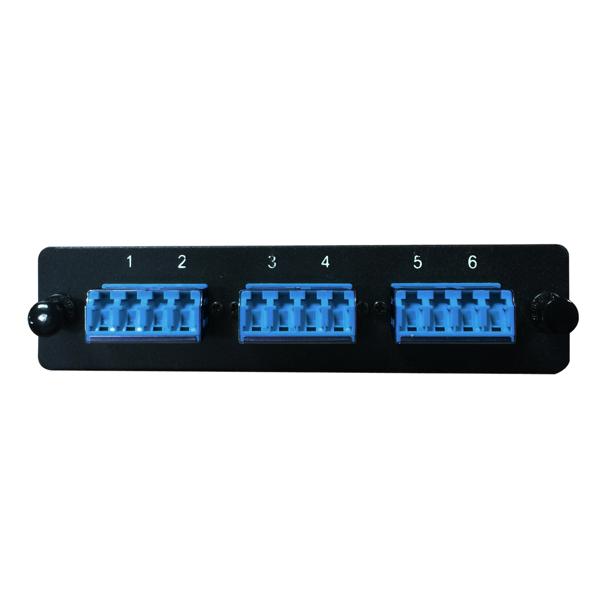 LGX Fiber Adapter Panel; 3 LC Quad Adapters/Ports with Shutters