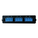 LGX Fiber Adapter Panel; 3 LC Quad Adapters/Ports with Shutters