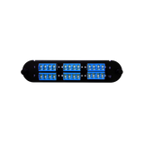 Corning CCH Compatible Fiber Adapter Panel; 6 LC Quad Adapters/Ports with Shutters