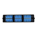 LGX Fiber Adapter Panel; 6 LC Quad Adapters/Ports with Shutters