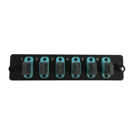 LGX Fiber Adapter Panel; 6 MTP Simplex Adapters/Ports