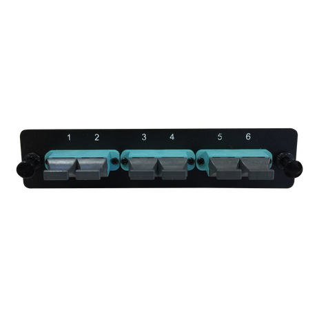 LGX Fiber Adapter Panel; 3 MTP Duplex Adapters/Ports
