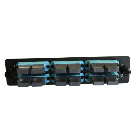 LGX Fiber Adapter Panel; 6 MTP Duplex Adapters/Ports